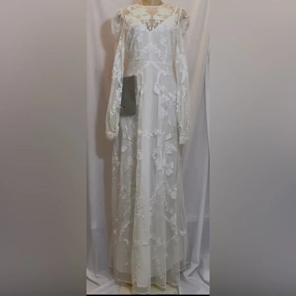 sachin and babi light blue dress MyRunway main image 0